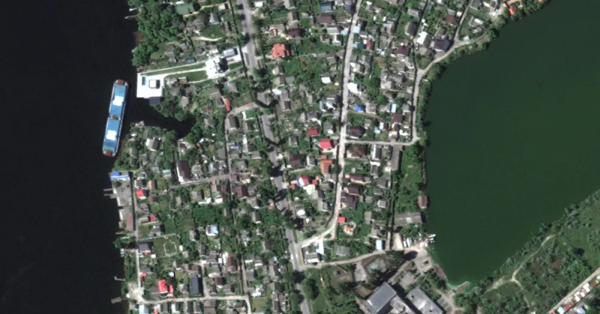 Підрив Каховської ГЕС (супутникові знімки)_3