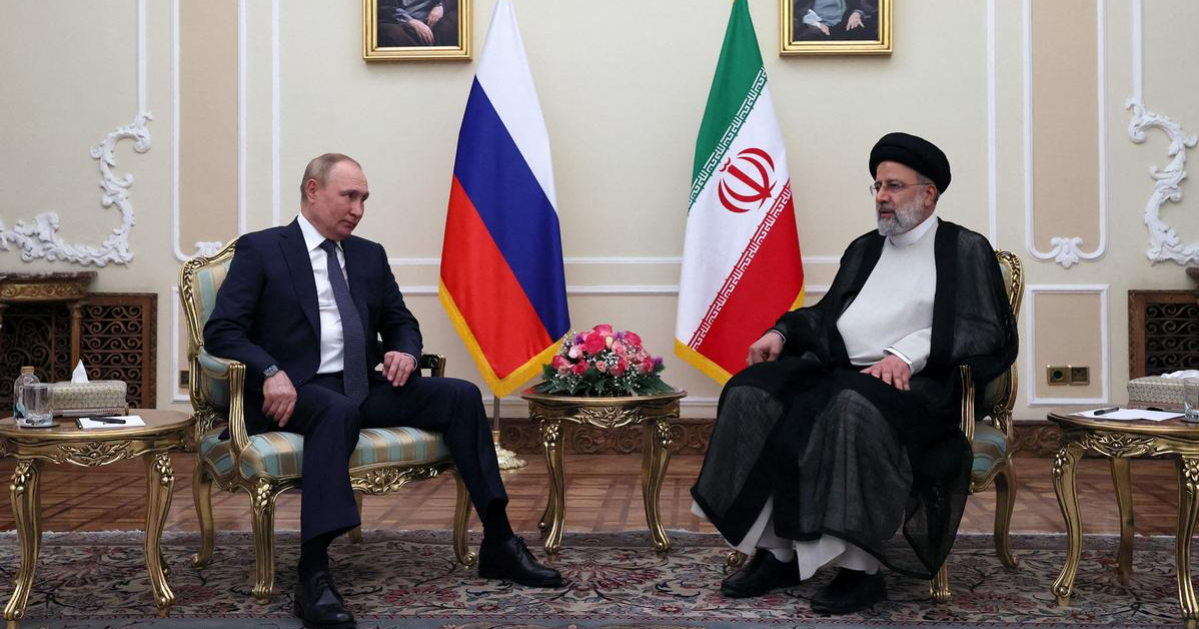 Володимир Путін і президент Ірану Ебрахім Раїсі 