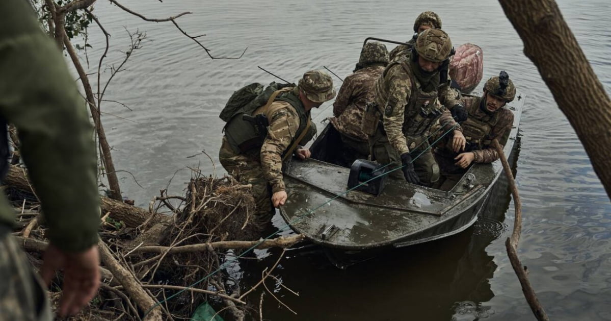 Українські морські піхотинці на лівому березі Дніпра в Херсонській області